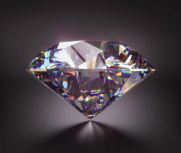 Gemme de diamant géant avec chemin de coupe — Photo