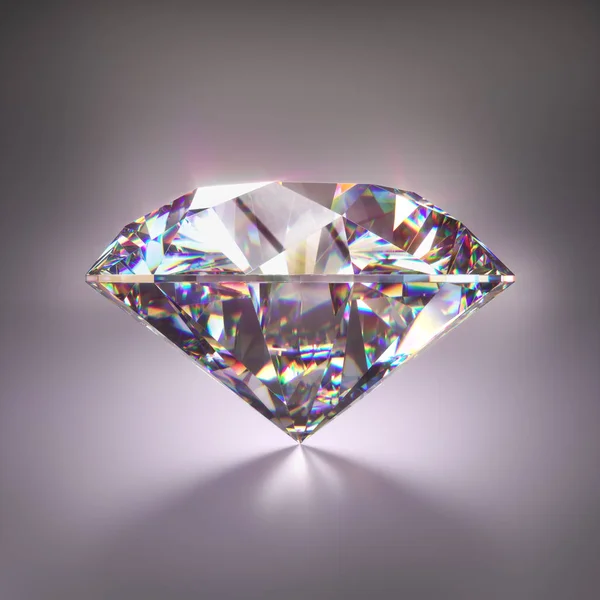 Gemme de diamant géant avec chemin de coupe — Photo