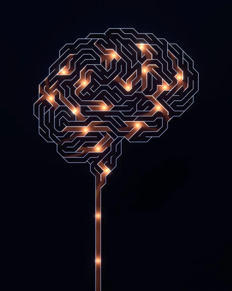 Brain Shaped Maze Conceptual Image Science Medicine — Stock Photo, Image