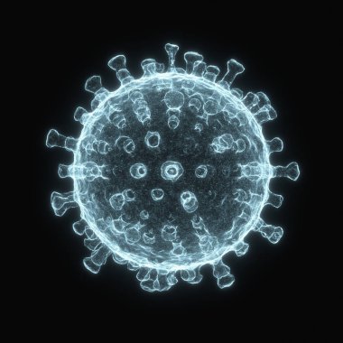 Viral yapı. Viral parçacık, bir protein kapağı ile çevrelenmiş nükleik asit çekirdeğinden (DNA veya RNA) oluşur. Kavramsal resimsel virüs.