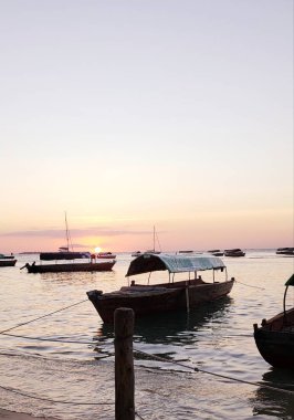 Zanzibar'da gün batımı, Tanzanya Afrika 