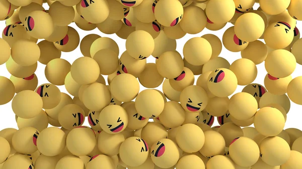 Facebook Reaksiyonlar Emoji 3d Render