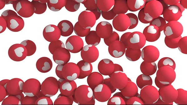 Facebook Reaksiyonlar Emoji 3d Render