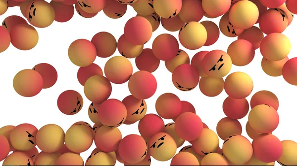 Facebook Reaksiyonlar Emoji 3d Render
