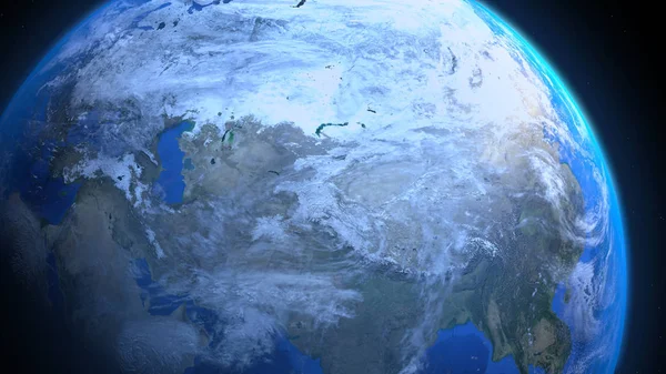 Real Earth Render — Stock Photo, Image