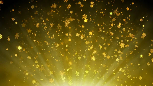 Soyut Gece Noel Kar Tanesi