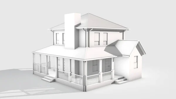 Ev Binası 3d Render