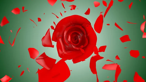 Gül Parçalayıcı 3d Render