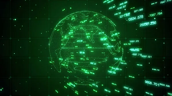 Dünya Dijital Teknoloji Parçacıkları Arkaplanı