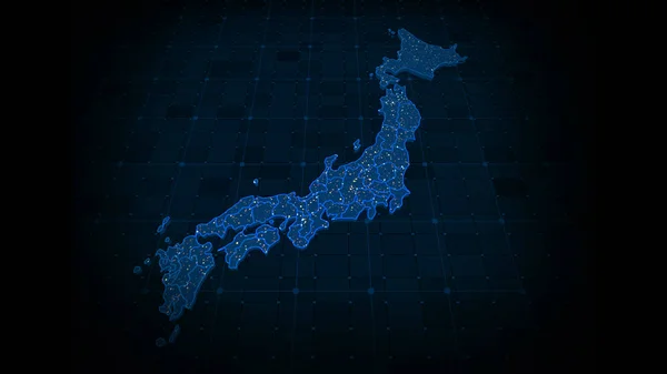 Japonya Parçacık Arkaplanı Haritası