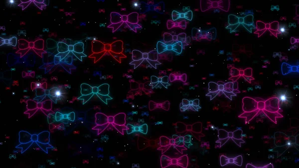 Soyut Neon Yay Arkaplanı