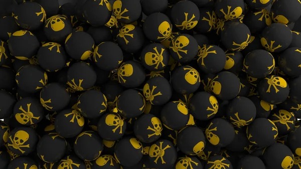 Skull Ball Render Background — Stockfoto