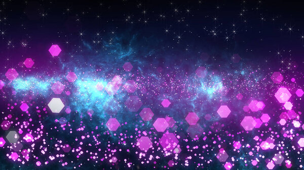 Abstract Space Bokeh Purple