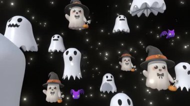 Cadılar Bayramı Hayalet Tüneli Arkaplanı ve Döngüsü