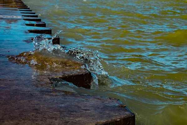 Vlna z Michiganského jezera — Stock fotografie