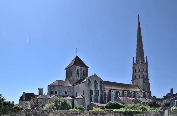 Abbey Church of Saint-Savin sur Gartempe in the Vienne region in France — Stock Photo, Image