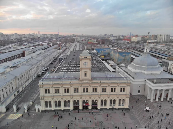 Panorama Gare Moscou Hauteur Station Leningrad — Photo