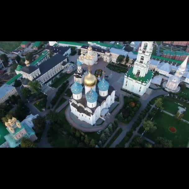 Trinity Sergius Lavra Kirche Kloster Tempel — Stockvideo