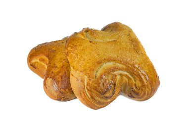 beyaz bir arka plan üzerinde çörekler izole