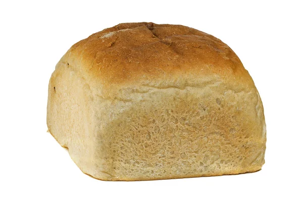 Белый Хлеб Хлеба Изолировать Белом Фоне — стоковое фото
