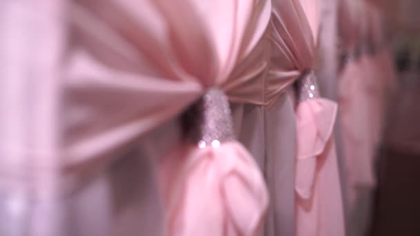 婚礼装饰在仪式上 — 图库视频影像