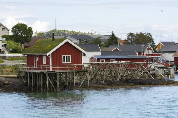 Paisagem Reine Aldeia Para Ilhas Lofoten Noruega — Fotografia de Stock