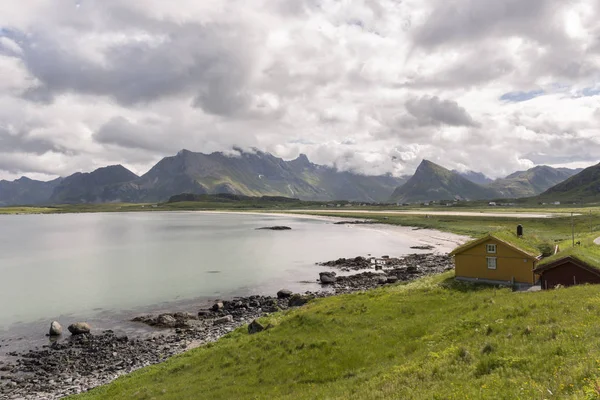 Paysage Dans Village Reine Aux Îles Lofoten Norvège — Photo
