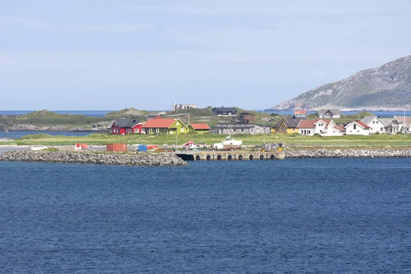 Τοπίο Στο Reine Χωριό Στα Νησιά Lofoten Της Νορβηγίας — Φωτογραφία Αρχείου