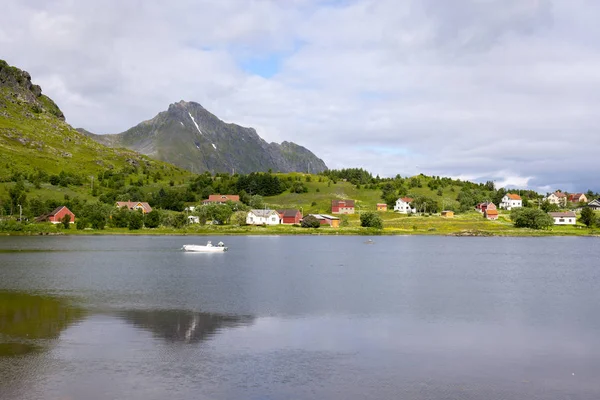 Berg Kust Van Eggum Naar Lofoten Eilanden Noorwegen — Stockfoto