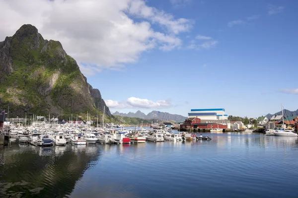 Панорамный Вид Побережье Острова Svolvaer Лофотене Норвегии — стоковое фото