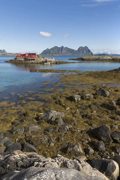 Panoramatický Pohled Pobřeží Ostrovech Svolvaer Lofoten Norsku — Stock fotografie