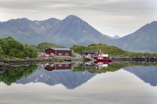 Nyksund Dorf Den Lofoten Inseln Norwegen — Stockfoto