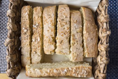 Nyksund Norveç'te, ekmek ile çanak