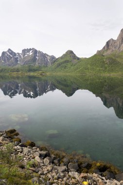 Nyksund Norveç'te etrafında su üzerine düşünceler