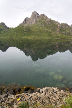 Nyksund Norveç'te etrafında su üzerine düşünceler