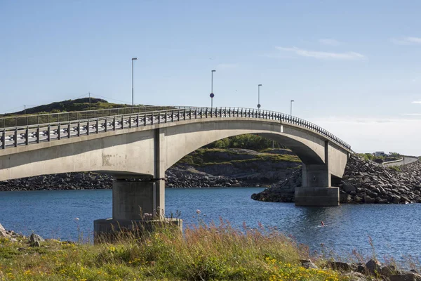 Panorama Wybrzeżu Henningsvaer Lofotach Norwegii — Zdjęcie stockowe