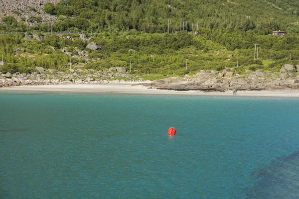 Πανόραμα Της Ακτής Της Henningsvaer Στο Lofoten Της Νορβηγίας — Φωτογραφία Αρχείου