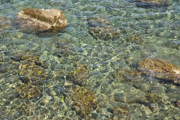 イタリアのジェノヴァのポルトフィーノの海岸に沿って海の風景 — ストック写真