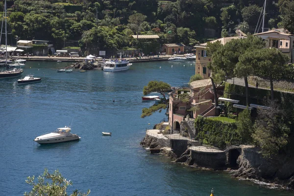 Paisajes Mar Largo Costa Portofino Génova Italia — Foto de Stock