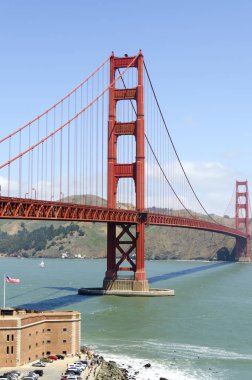 Golden Gate Köprüsü California Amerika'da San Francisco şehir