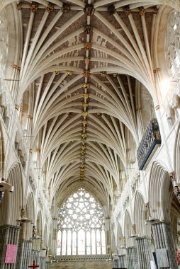 Devon İngiltere'de Exeter katedralde detay