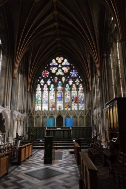 Devon İngiltere'de Exeter katedralde detay