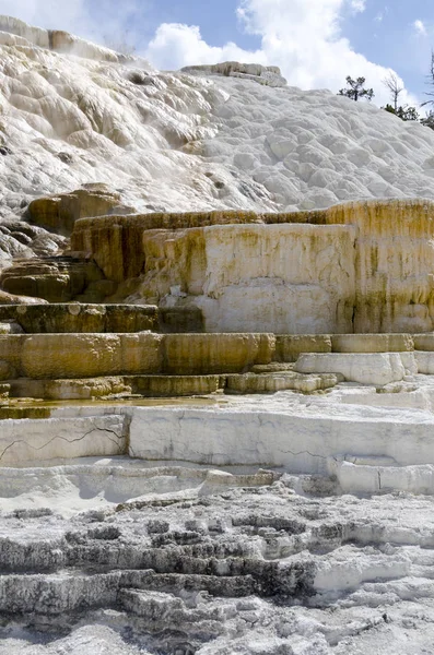 Wyoming Amerika'da mamut sıcak Springs termal yaylar