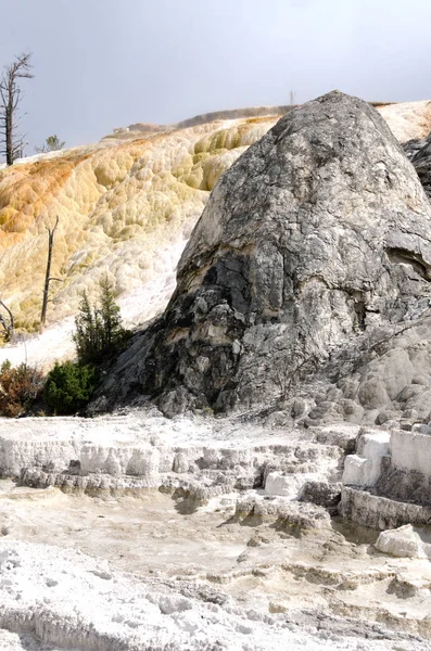 Wyoming Amerika'da mamut sıcak Springs termal yaylar