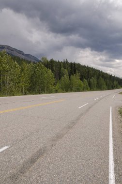 Alberta Kanada Athabasca nehir genel bakış 