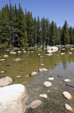 Göl California'daki Yosemite Milli Parkı '
