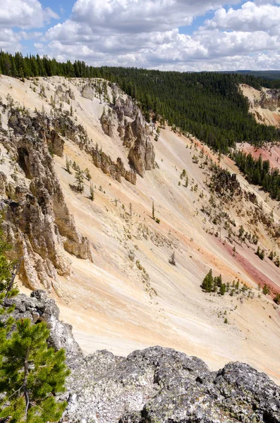 Yellowstone Falls Parque Nacional Yellowstone Wyoming — Foto de Stock