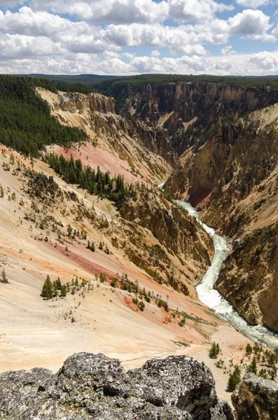 Yellowstone Falls Parque Nacional Yellowstone Wyoming — Fotografia de Stock