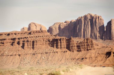 Monument Valley Utah aşırı peyzaj