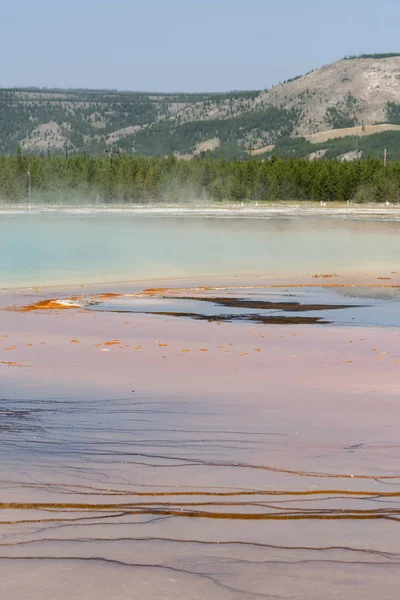 Wielka Pryzmatyczna Wiosna Parku Narodowym Yellowstone Wyoming — Zdjęcie stockowe